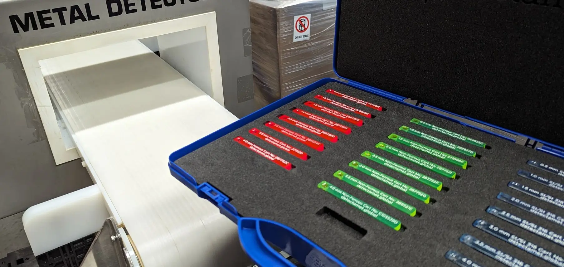 Metal Detector and NIST Traceable metal detection standards