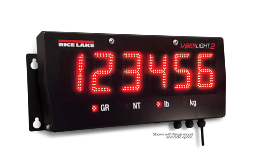 Laser Light2 - Outdoor Remote Weight Display - Flange Mounted