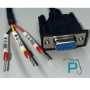 DB9 Female and wire ferrules. Labeled