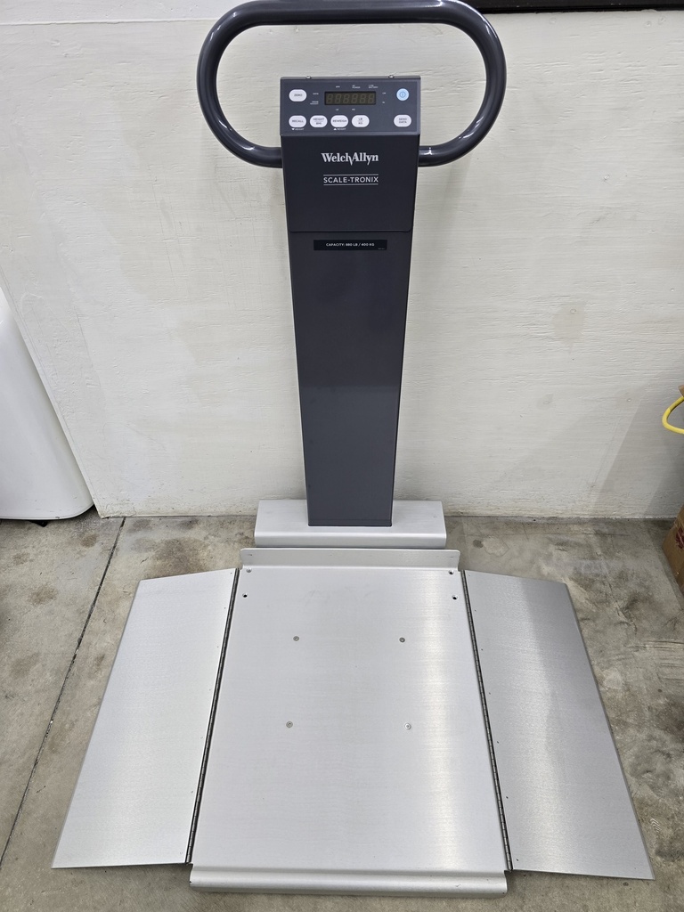 Welch Allyn Scale-Tronix Model 6002 - 880 Pound Capacity Portable Wheelchair Scale