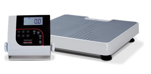 Rice Lake 150-10-7 Digital Physician scale 550lb(250kg) x 0.2lb(100g) w/ BMI function, includes 6 AA Alkaline batteries