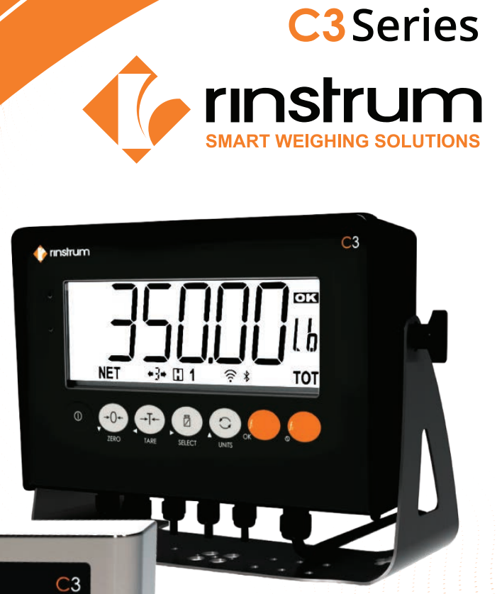 [RIN-C350-K301-AC3] Rinstrum C350 Resin Alloy Indicator Complete Unit (K301 Standalone)