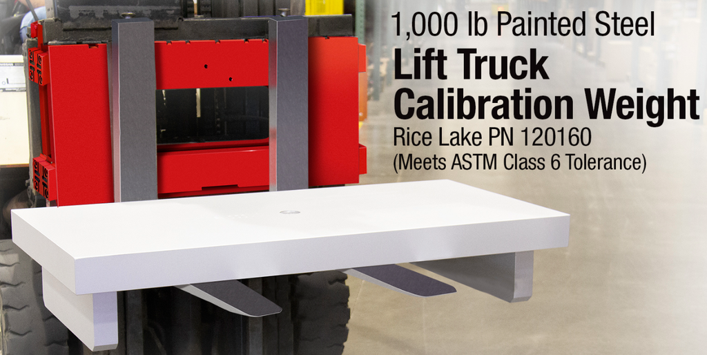 Rice Lake 1,000lb ASTM Class 6 Cast Iron - Lift Truck/Forklift Scale Weight
