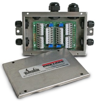 Rice Lake JB4SS | PG9 Cord Grips | 4 CH Sig Trim Junction Box "J-box"