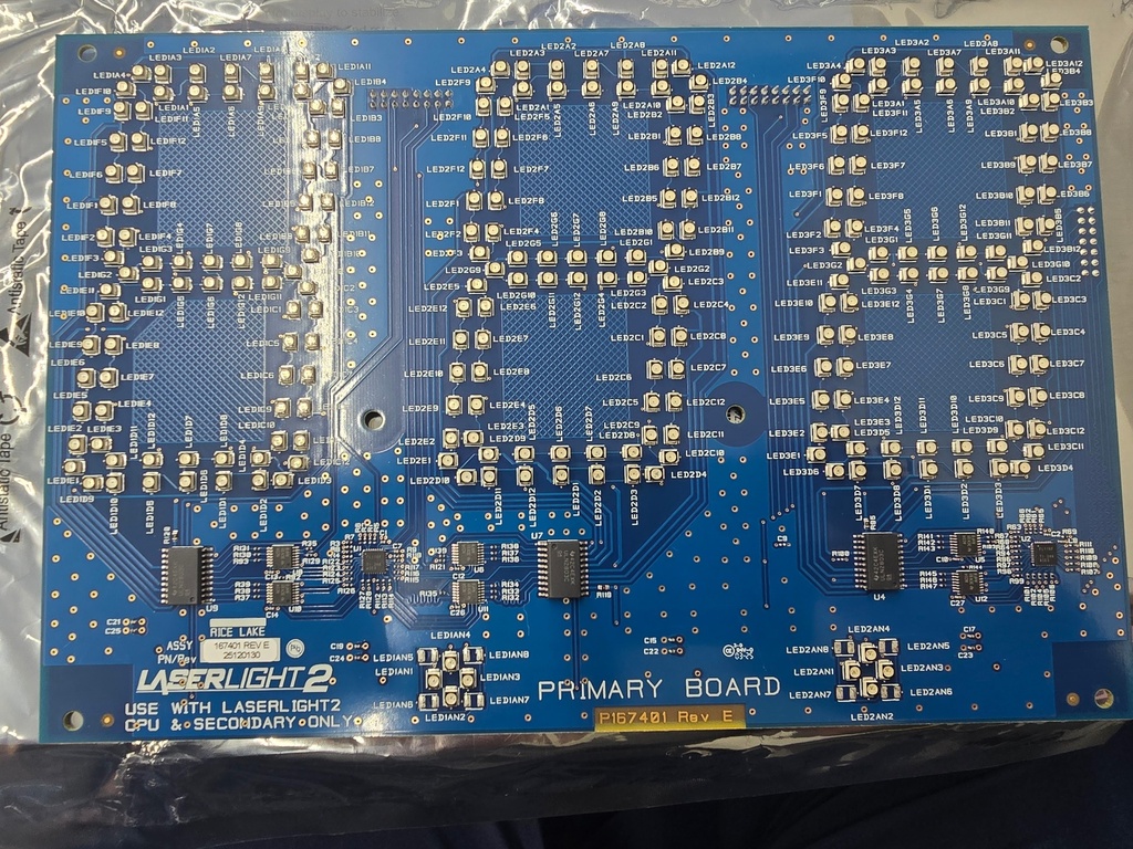 Rice Lake Laser Light 2 PRIMARY Display Circuit Board