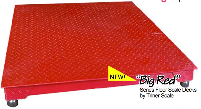 Triner 4ft by 4ft | 5,000lb Capacity by 1lb | Floor Scale | SCALE BASE ONLY