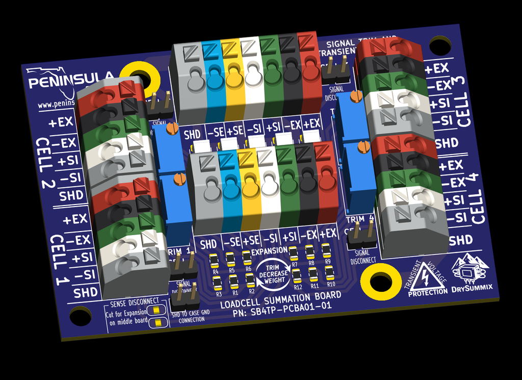 PS 4 Channel Signal Trim Junction Box Circuit Board