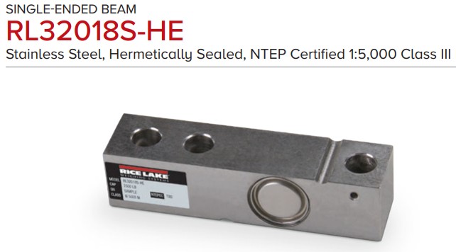 Load Cell,SEB RL32018S-HE 20ft PTFE cable 3mv/v