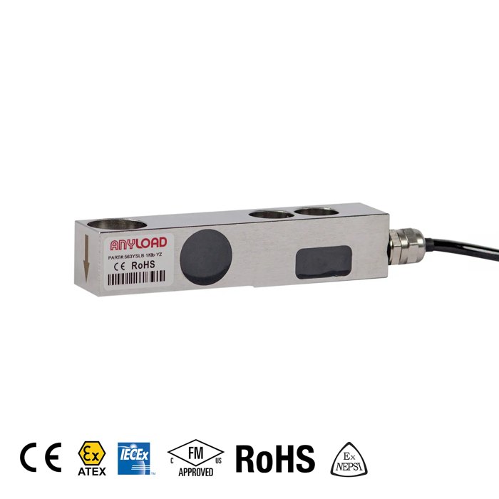 [ANY-563YSLB-500lb-YZ] AnyLoad 563YSLB Single Ended Beam Load Cell (500LB)