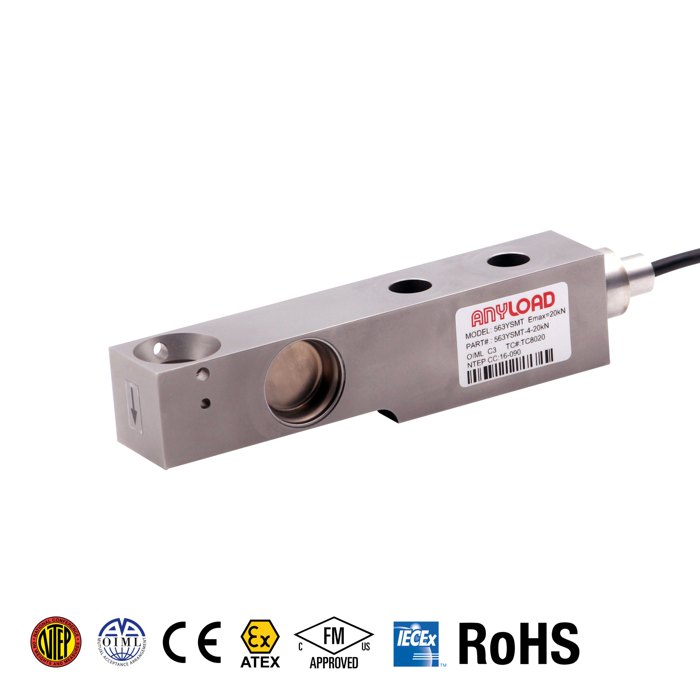 [ANY-563YSMT-4-10kN] AnyLoad 563YSMT-4 Single Ended Beam Load Cell (10kN)