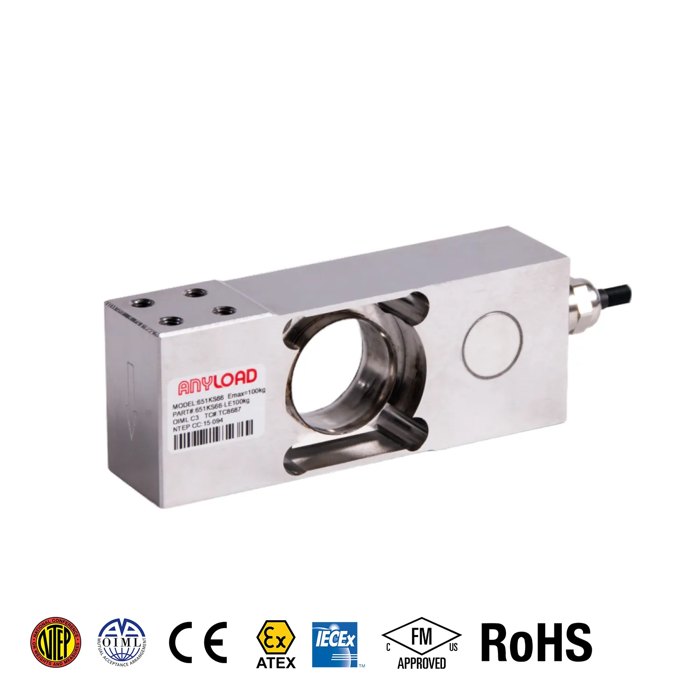 [ANY-651KS66-LE10kg] AnyLoad 651KS66 Single Point Load Cell (LE10kg)