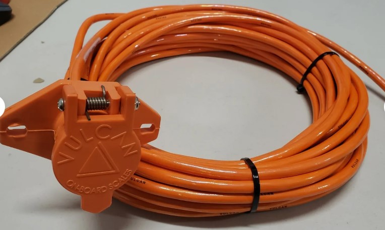 [C03] Vulcan Onboard Orange "Stress Flex" VSL Scale Cable (C03-7ft Recpt)