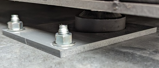 [PMG-RLWS-75819] Floor Scale Levelling Foot Capture Plate | Set of 2 plates | Anti-Sliding Protection